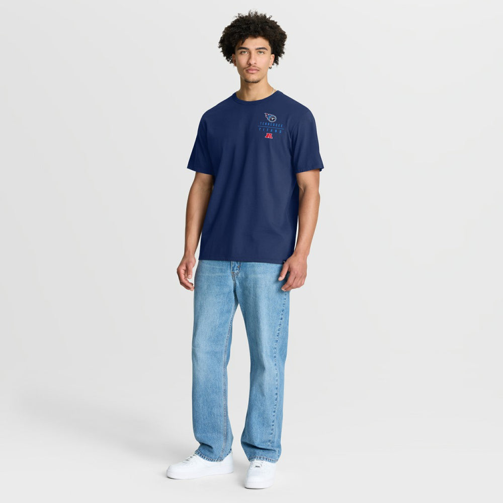 Tennessee Titans Passing Pocket Legacy T-Shirt Navy