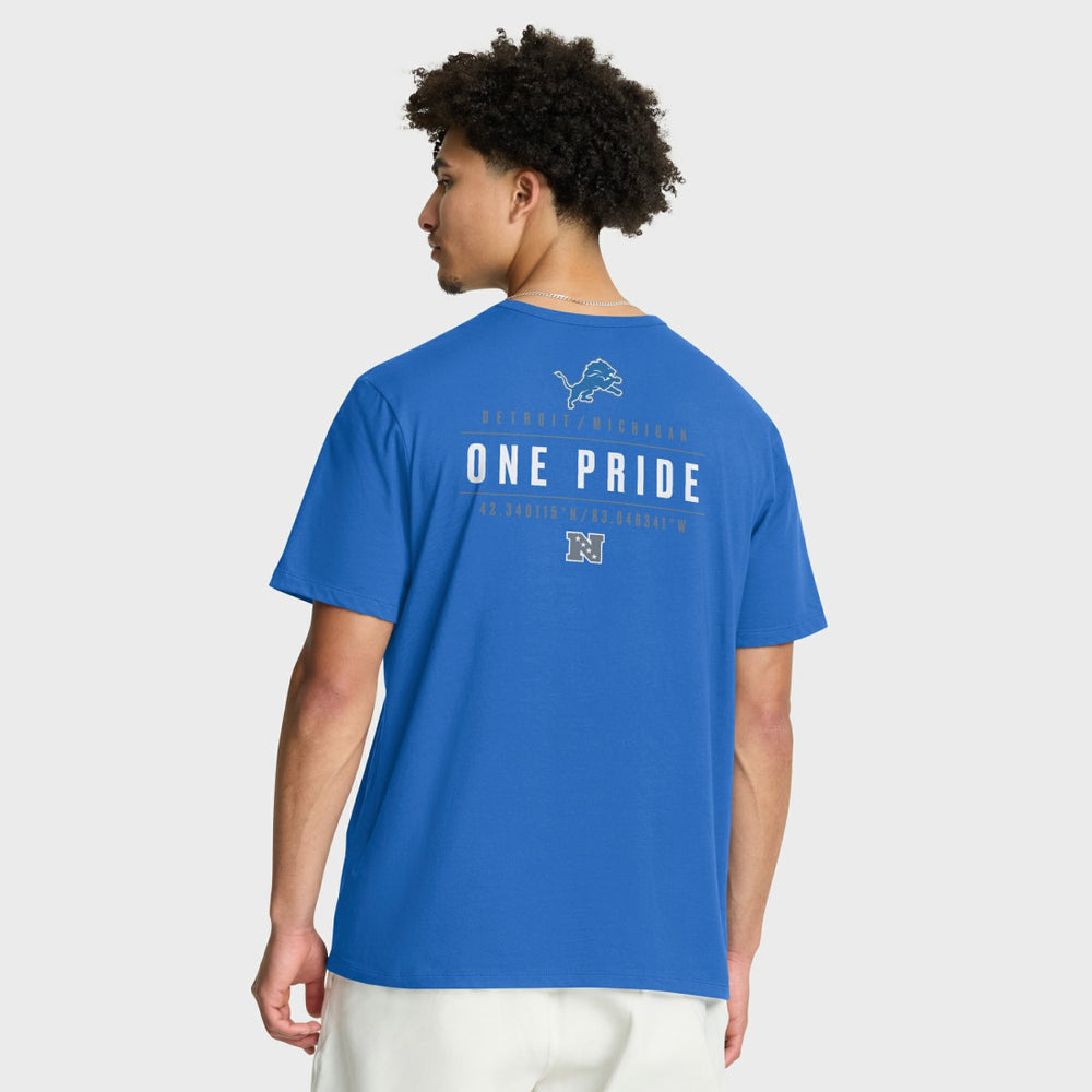 Detroit Lions Passing Pocket Legacy T-Shirt Blue
