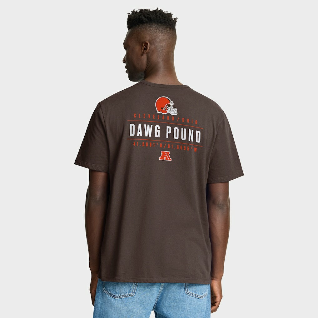 Cleveland Browns Passing Pocket Legacy T-Shirt Brown