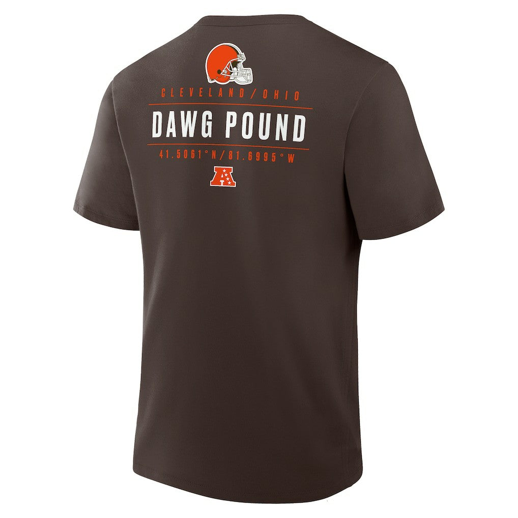 Cleveland Browns Passing Pocket Legacy T-Shirt Brown