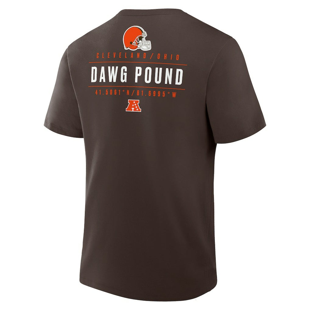 Cleveland Browns Passing Pocket Legacy T-Shirt Brown