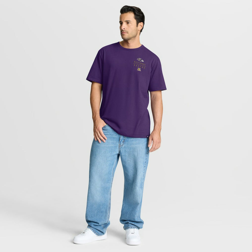 Baltimore Ravens Passing Pocket Legacy T-Shirt Purple