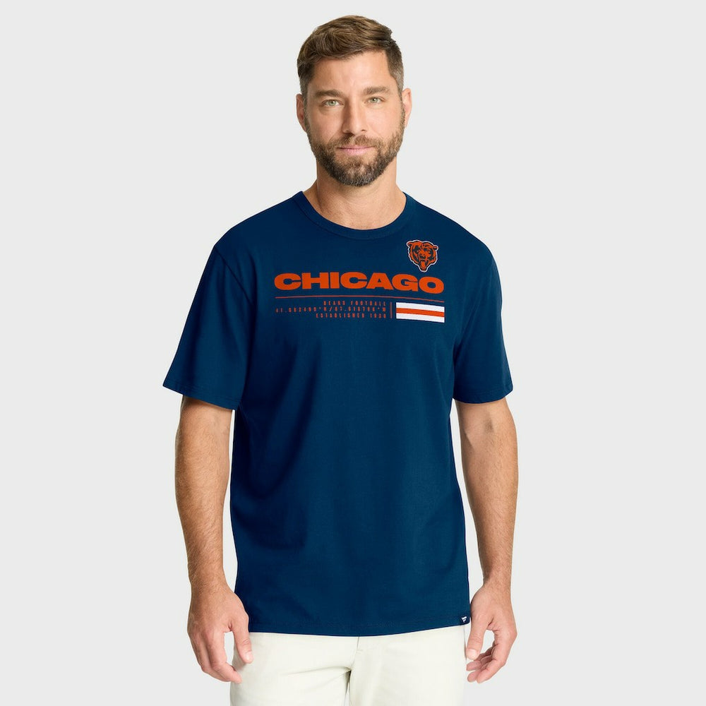 Chicago Bears Chop Block Legacy T-Shirt Navy