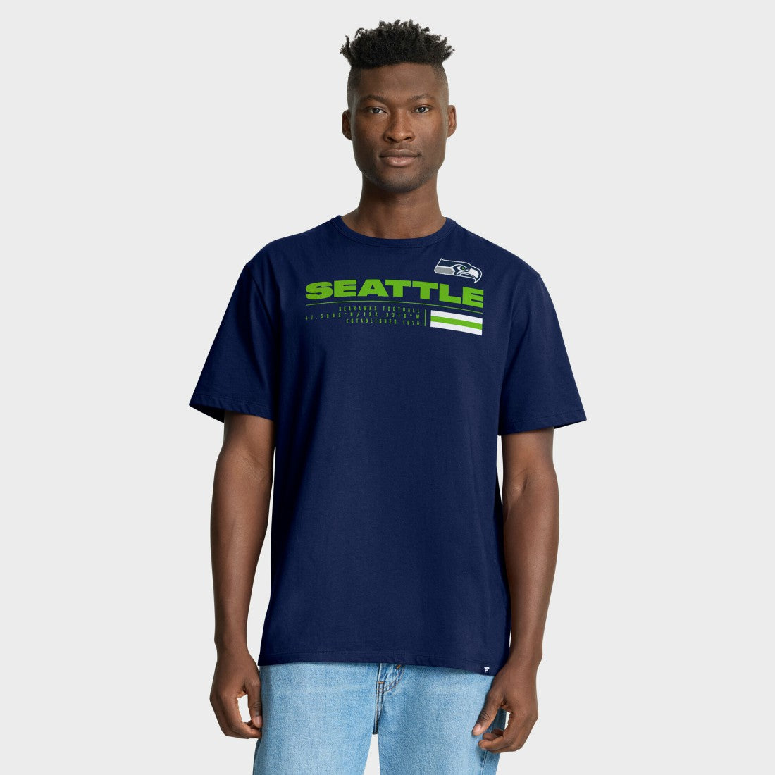 Seattle Seahawks Chop Block Legacy T-Shirt College Navy