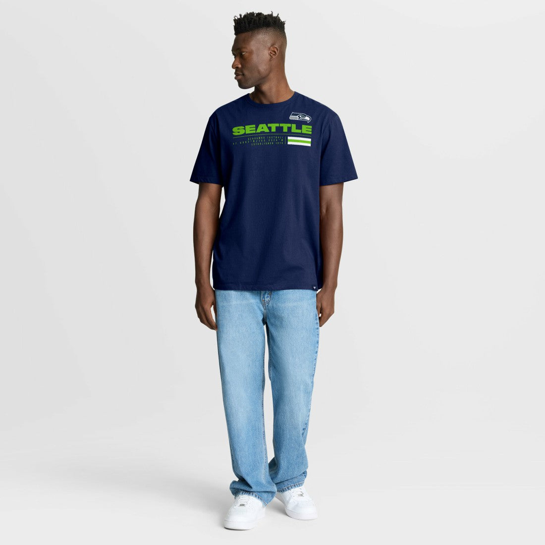 Seattle Seahawks Chop Block Legacy T-Shirt College Navy