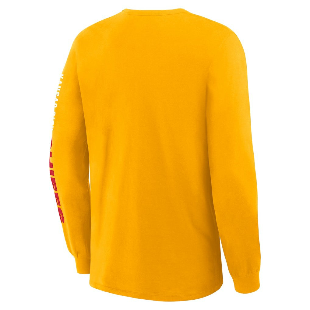 Kansas City Chiefs Clock Management Legacy Long Sleeve T-Shirt Gold