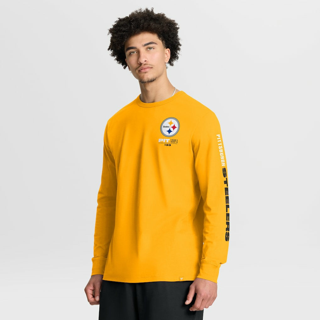 Pittsburgh Steelers Clock Management Legacy Long Sleeve T-Shirt Gold