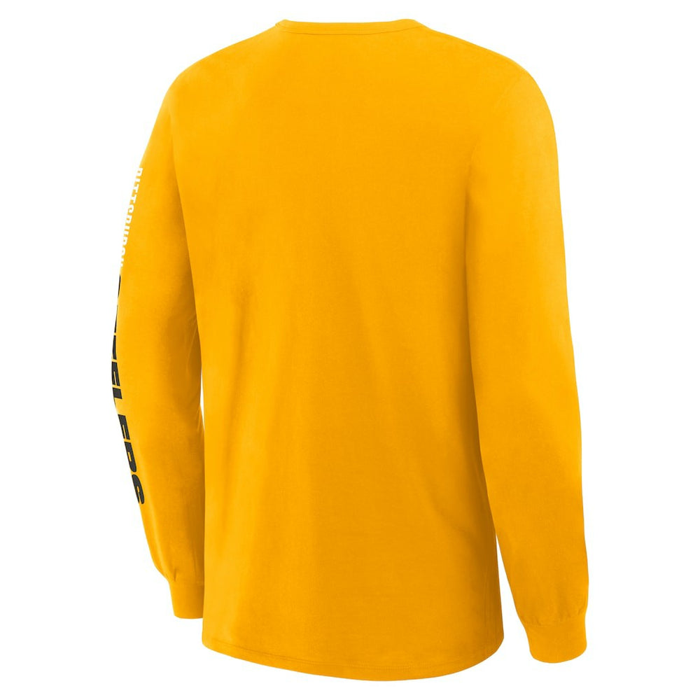 Pittsburgh Steelers Clock Management Legacy Long Sleeve T-Shirt Gold
