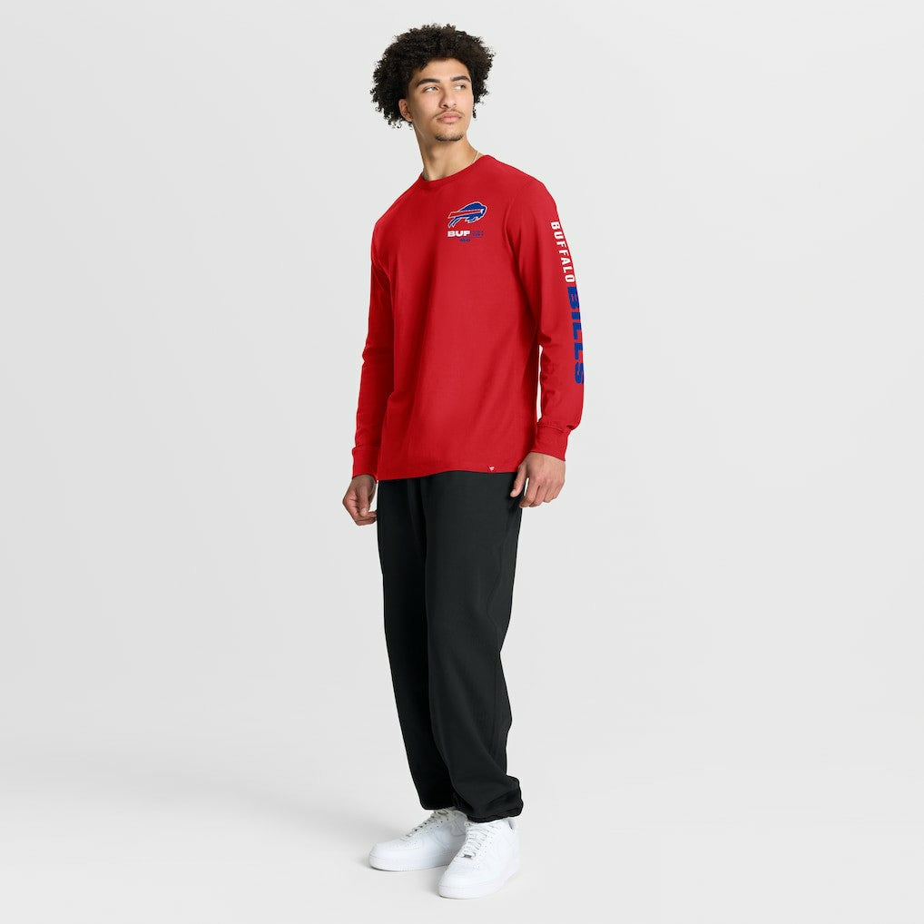 Buffalo Bills Clock Management Legacy Long Sleeve T-Shirt Red