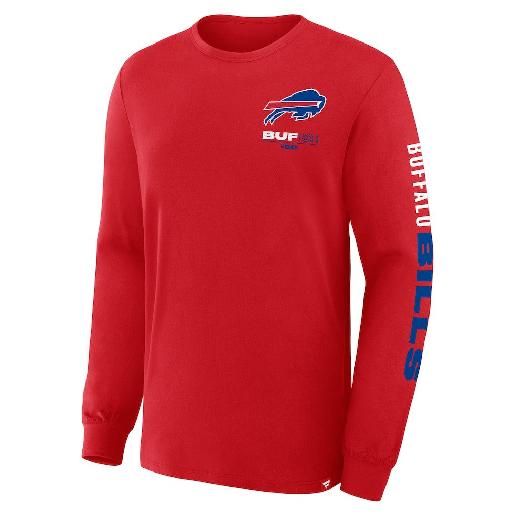 Buffalo Bills Clock Management Legacy Long Sleeve T-Shirt Red