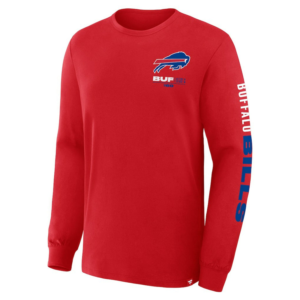 Buffalo Bills Clock Management Legacy Long Sleeve T-Shirt Red