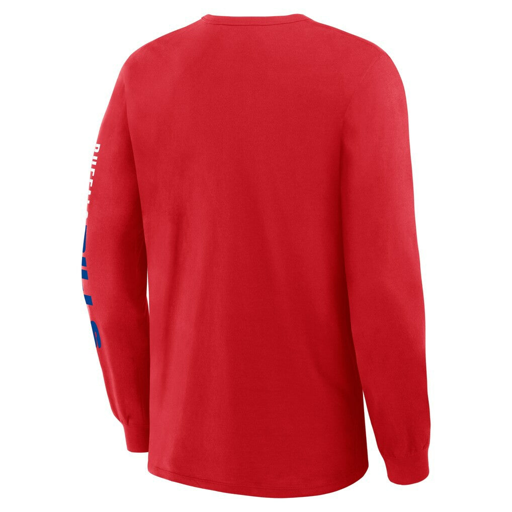 Buffalo Bills Clock Management Legacy Long Sleeve T-Shirt Red