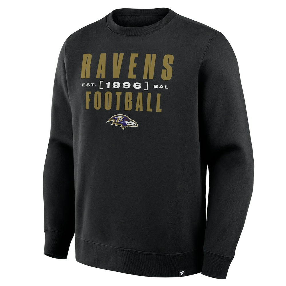 Baltimore Ravens Powerful Throw Legacy Pullover Sweatshirt Black