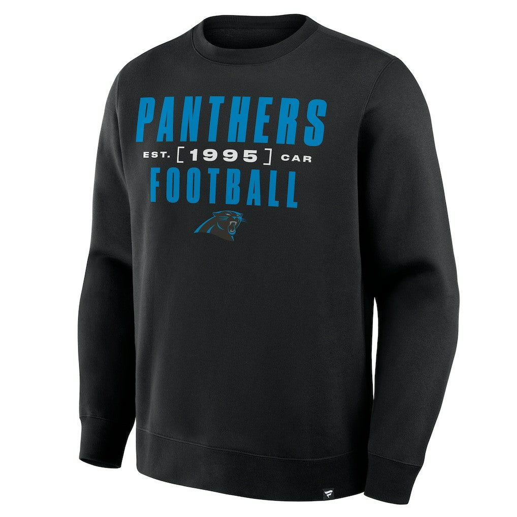 Carolina Panthers Powerful Throw Legacy Pullover Sweatshirt Black