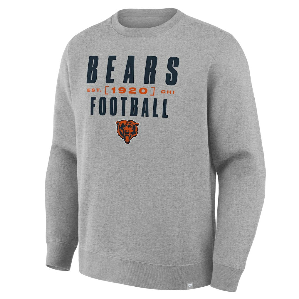 Chicago Bears Powerful Throw Legacy Pullover Sweatshirt Heather Gray