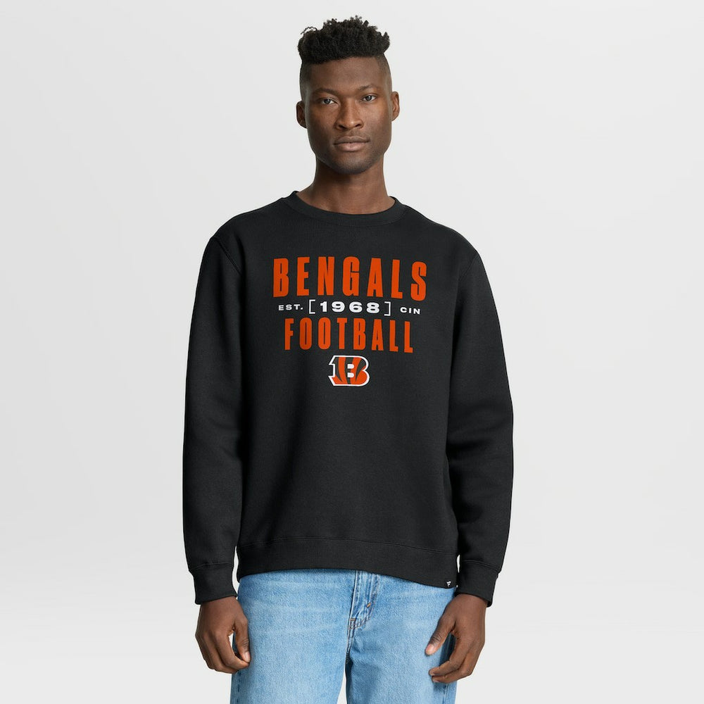 Cincinnati Bengals Powerful Throw Legacy Pullover Sweatshirt Black
