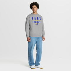 Los Angeles Rams Powerful Throw Legacy Pullover Sweatshirt Heather Gray