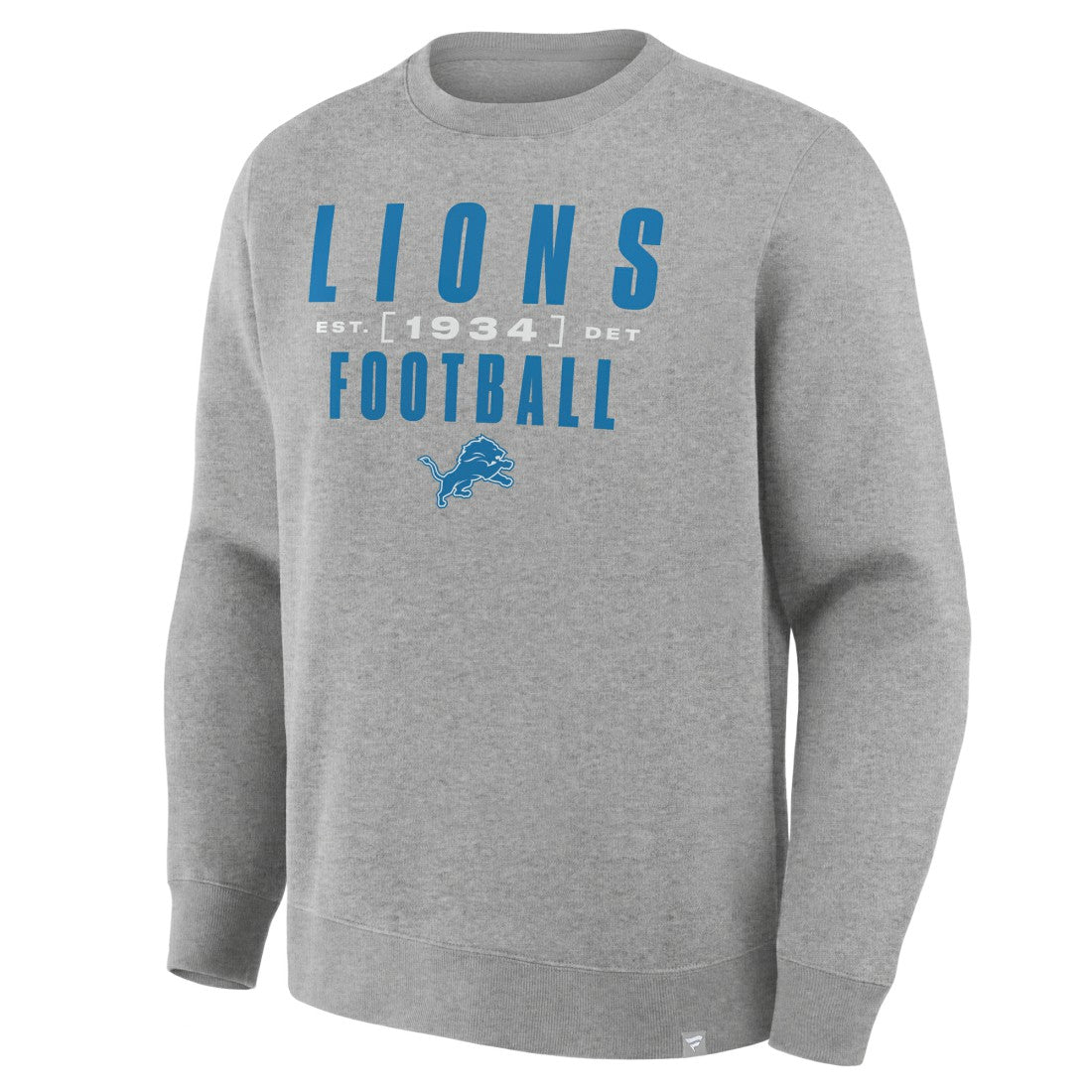 Detroit Lions Powerful Throw Legacy Pullover Sweatshirt Heather Gray