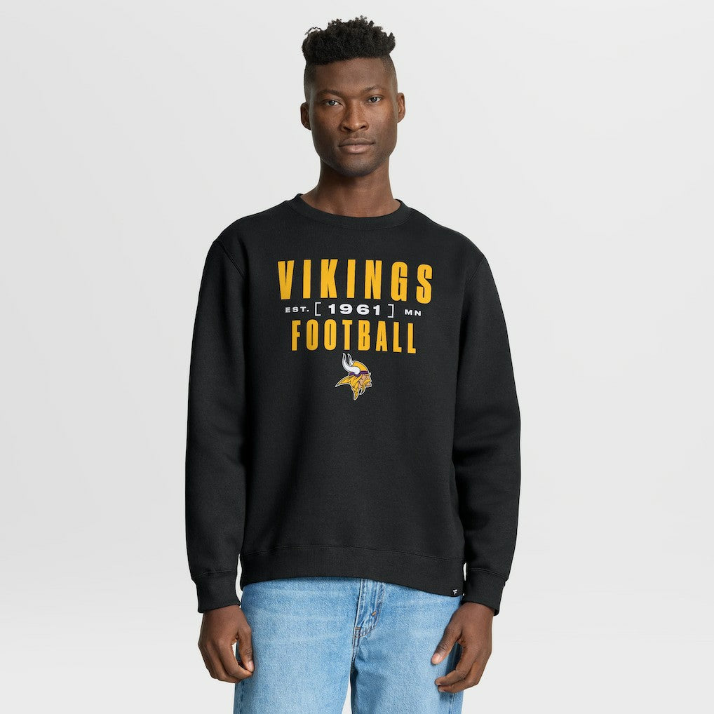 Minnesota Vikings Powerful Throw Legacy Pullover Sweatshirt Black