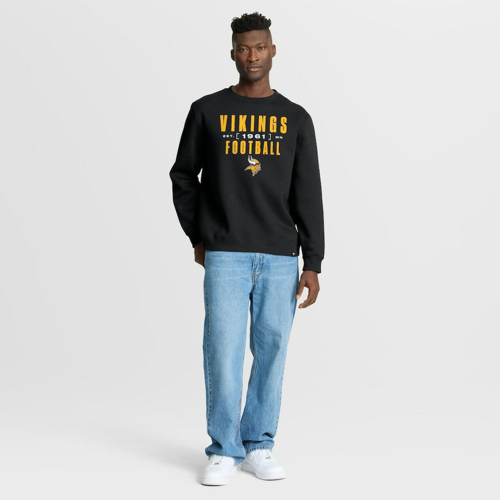 Minnesota Vikings Powerful Throw Legacy Pullover Sweatshirt Black