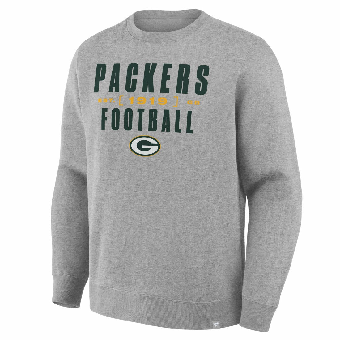 Green Bay Packers Powerful Throw Legacy Pullover Sweatshirt Heather Gray
