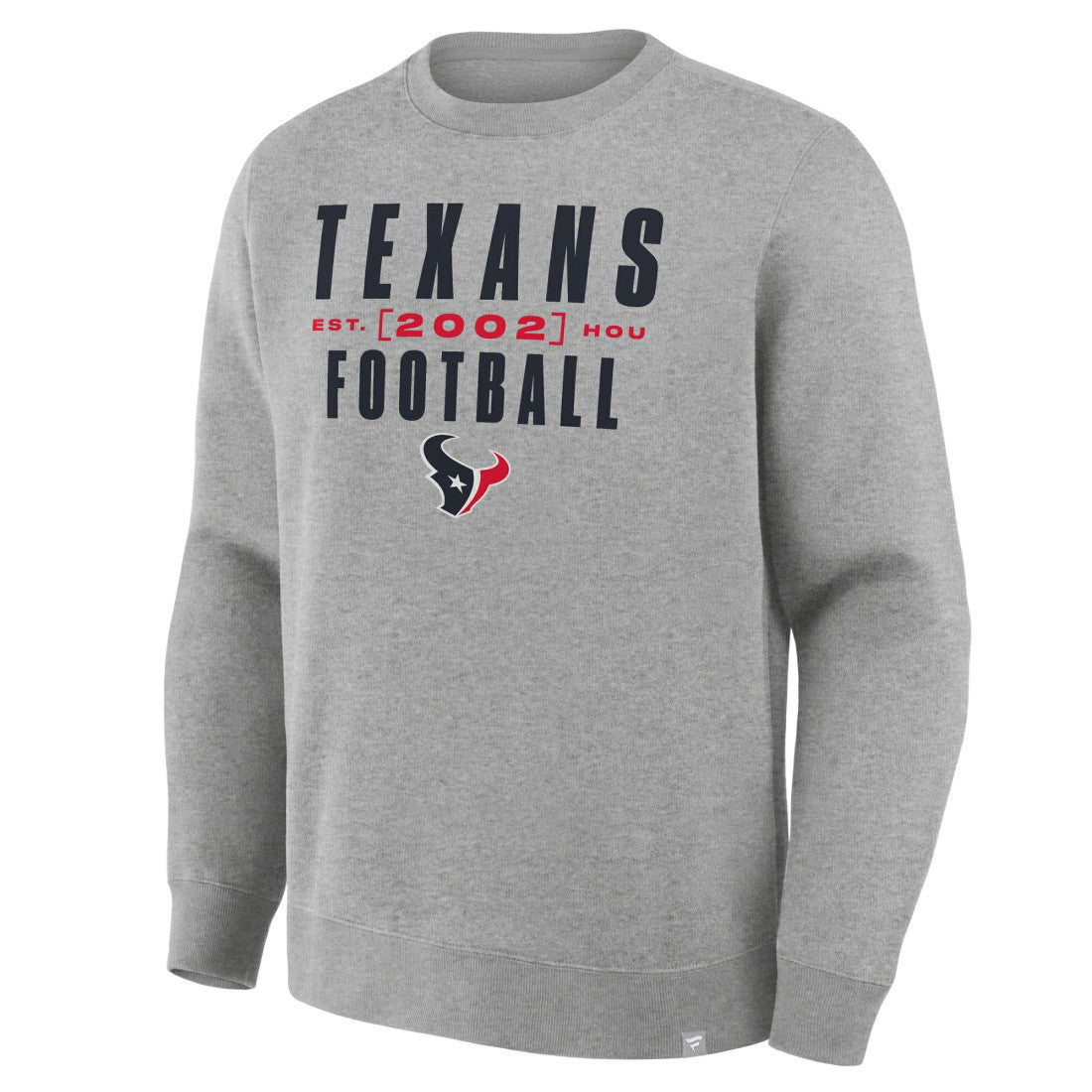Houston Texans Powerful Throw Legacy Pullover Sweatshirt Heather Gray