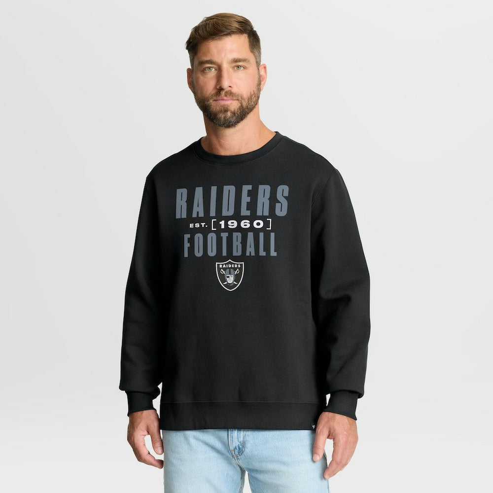 Las Vegas Raiders Powerful Throw Legacy Pullover Sweatshirt Black