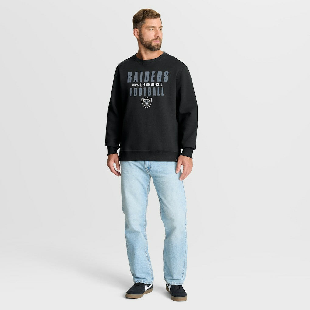Las Vegas Raiders Powerful Throw Legacy Pullover Sweatshirt Black