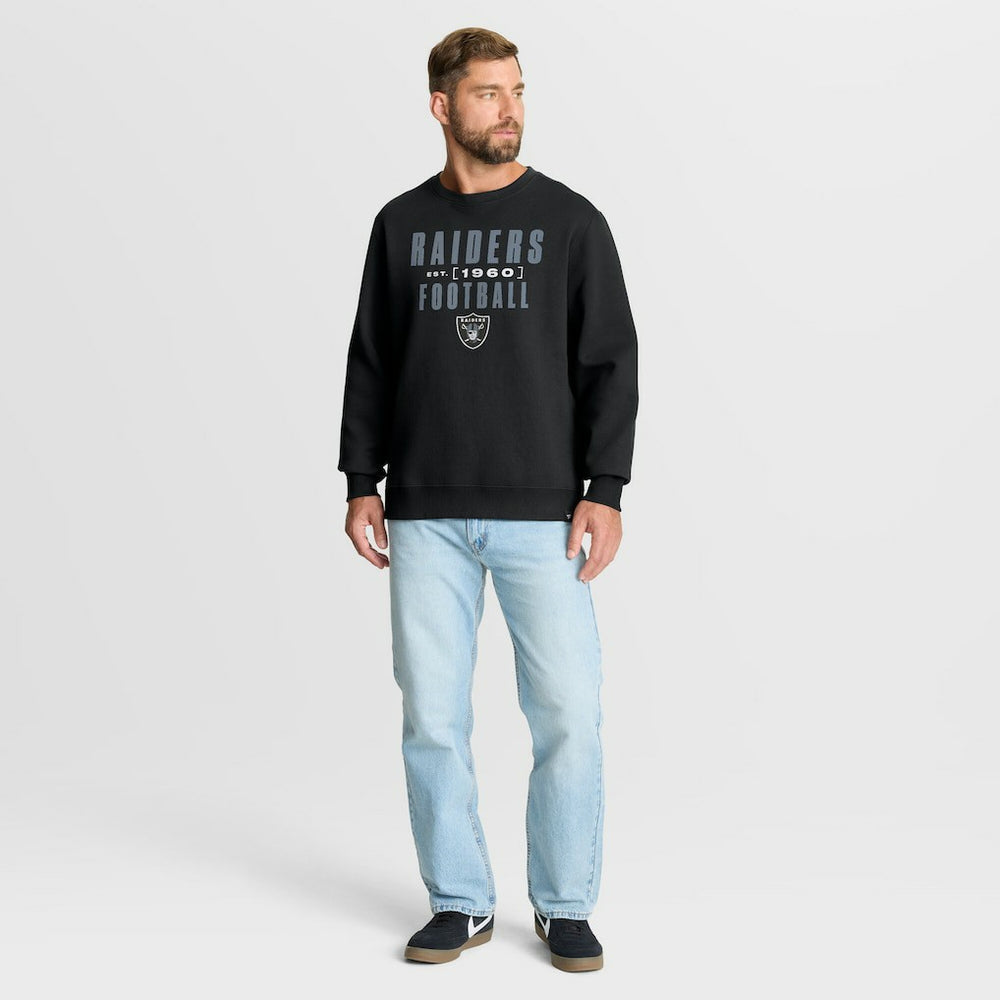 Las Vegas Raiders Powerful Throw Legacy Pullover Sweatshirt Black