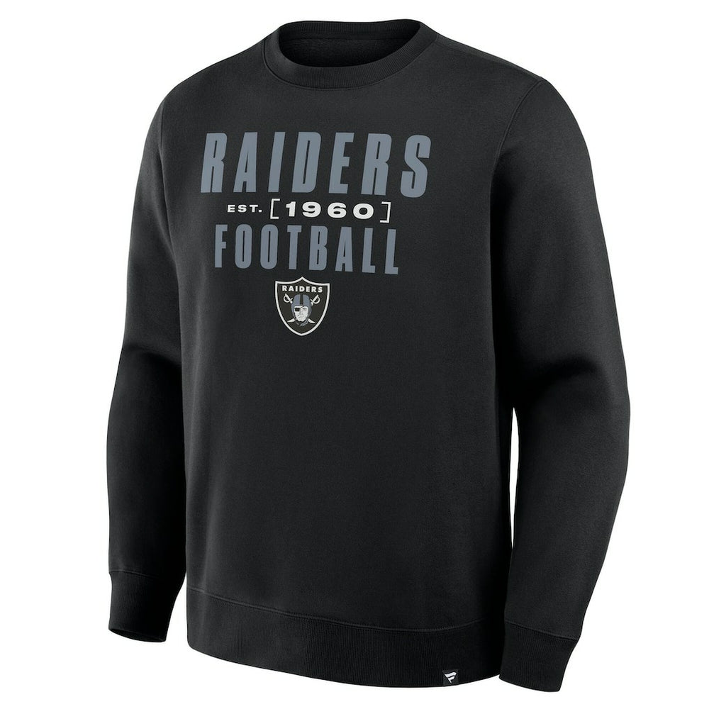 Las Vegas Raiders Powerful Throw Legacy Pullover Sweatshirt Black