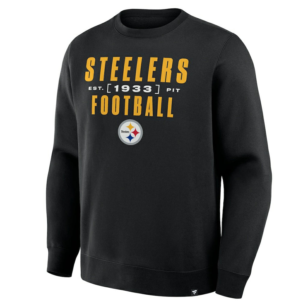 Pittsburgh Steelers Powerful Throw Legacy Pullover Sweatshirt Black
