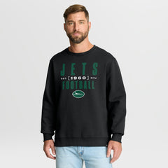 New York Jets Powerful Throw Legacy Pullover Sweatshirt Black