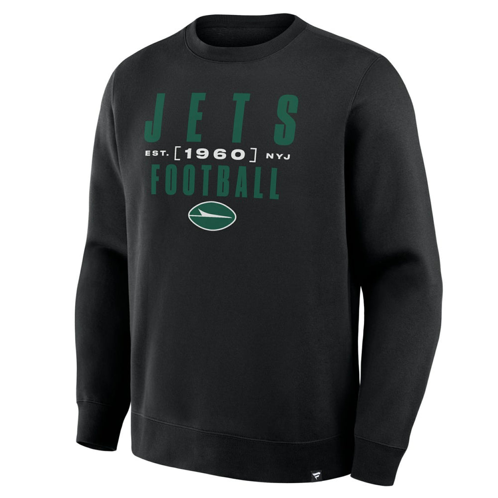 New York Jets Powerful Throw Legacy Pullover Sweatshirt Black