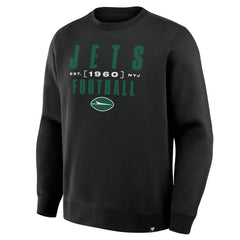 New York Jets Powerful Throw Legacy Pullover Sweatshirt Black