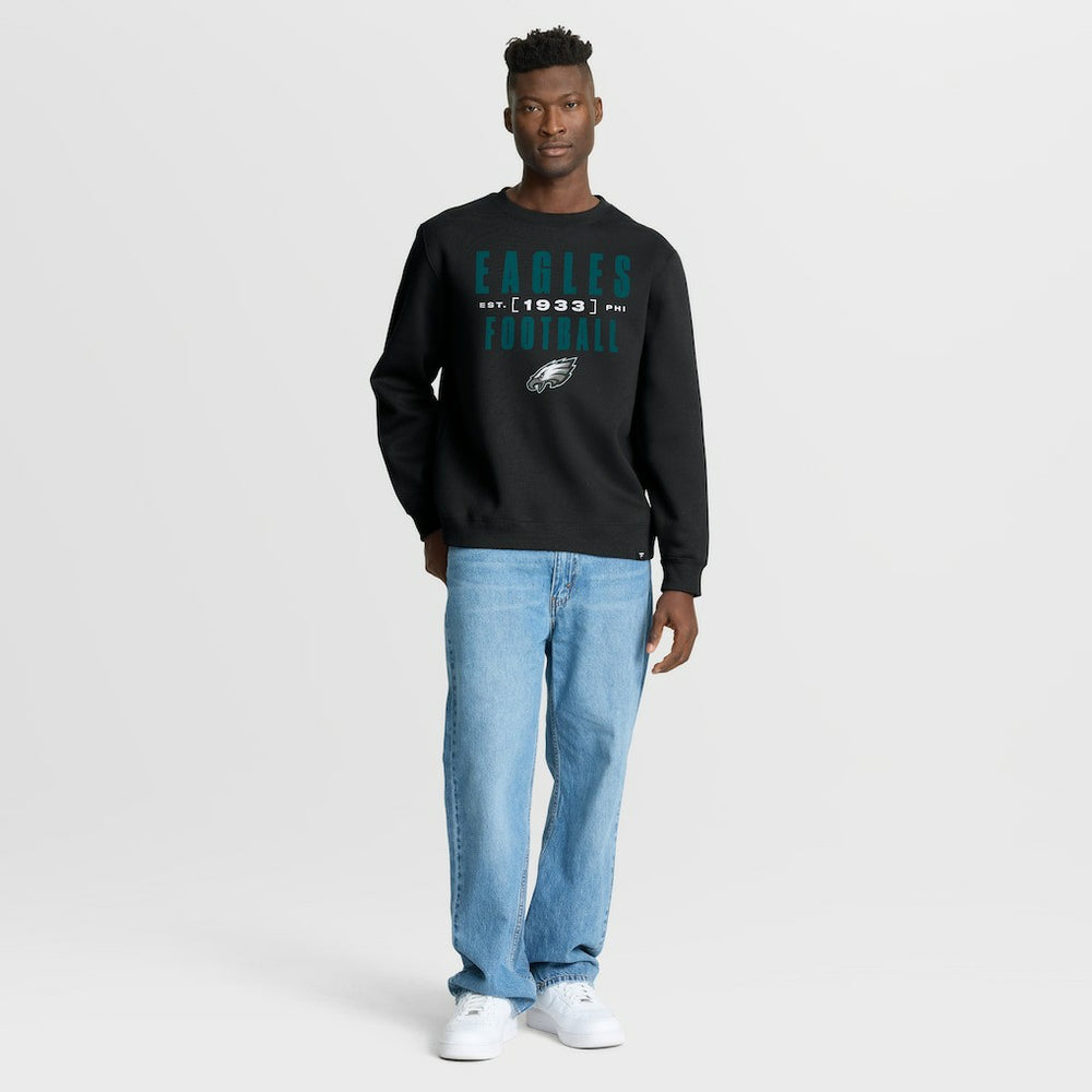 Philadelphia Eagles Powerful Throw Legacy Pullover Sweatshirt Black