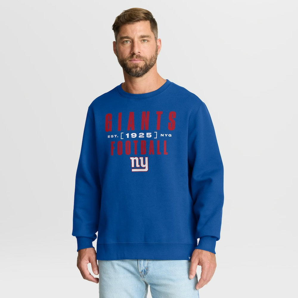 New York Giants Powerful Throw Legacy Pullover Sweatshirt Royal