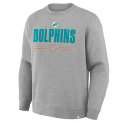 Miami Dolphins Direct Handoff Legacy Pullover Sweatshirt Heather Gray