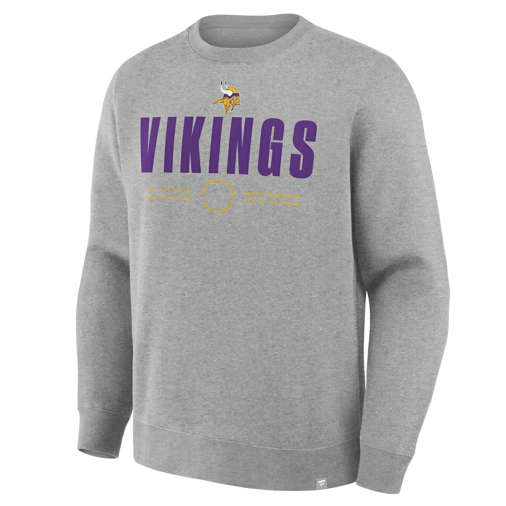 Minnesota Vikings Direct Handoff Legacy Pullover Sweatshirt Heather Gray
