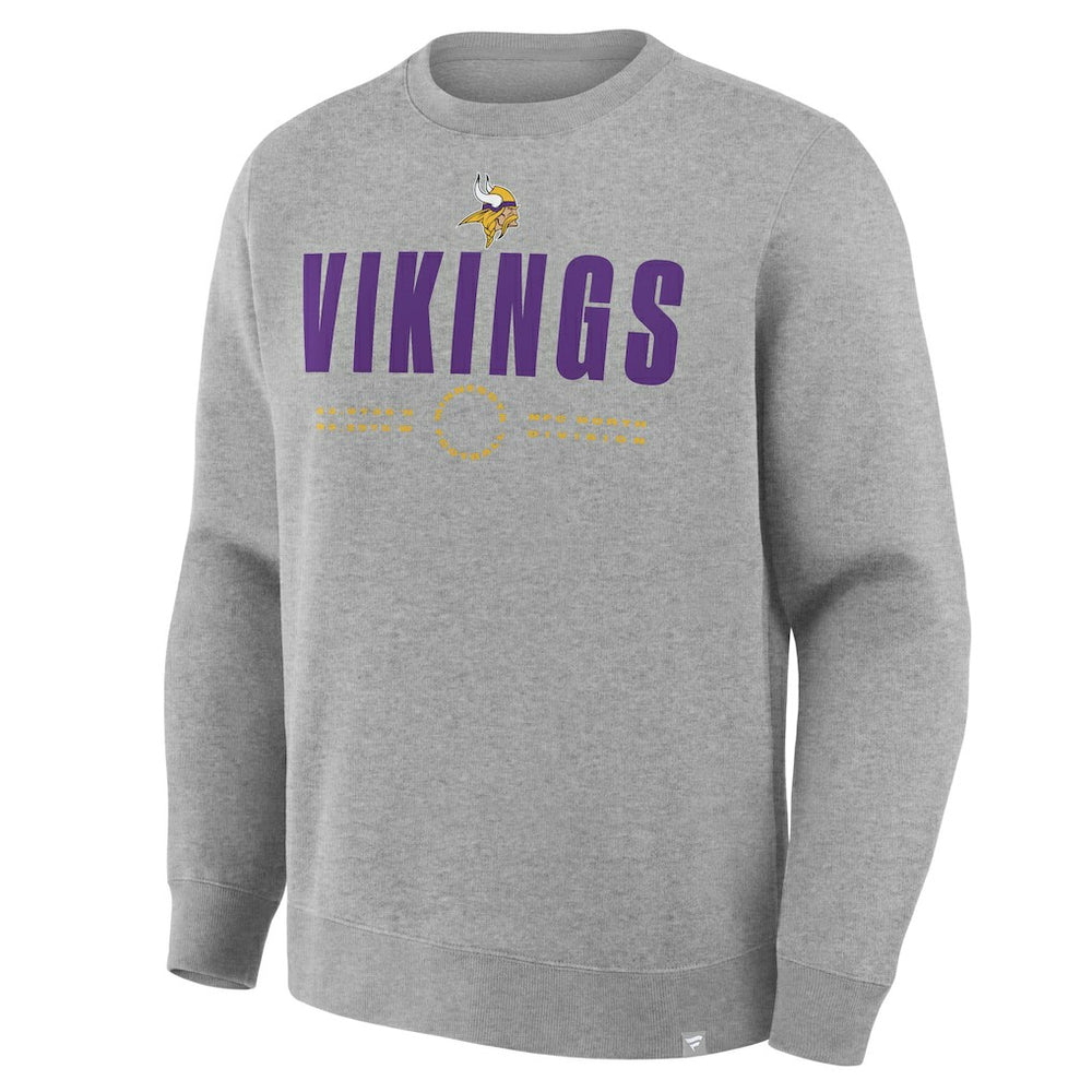 Minnesota Vikings Direct Handoff Legacy Pullover Sweatshirt Heather Gray
