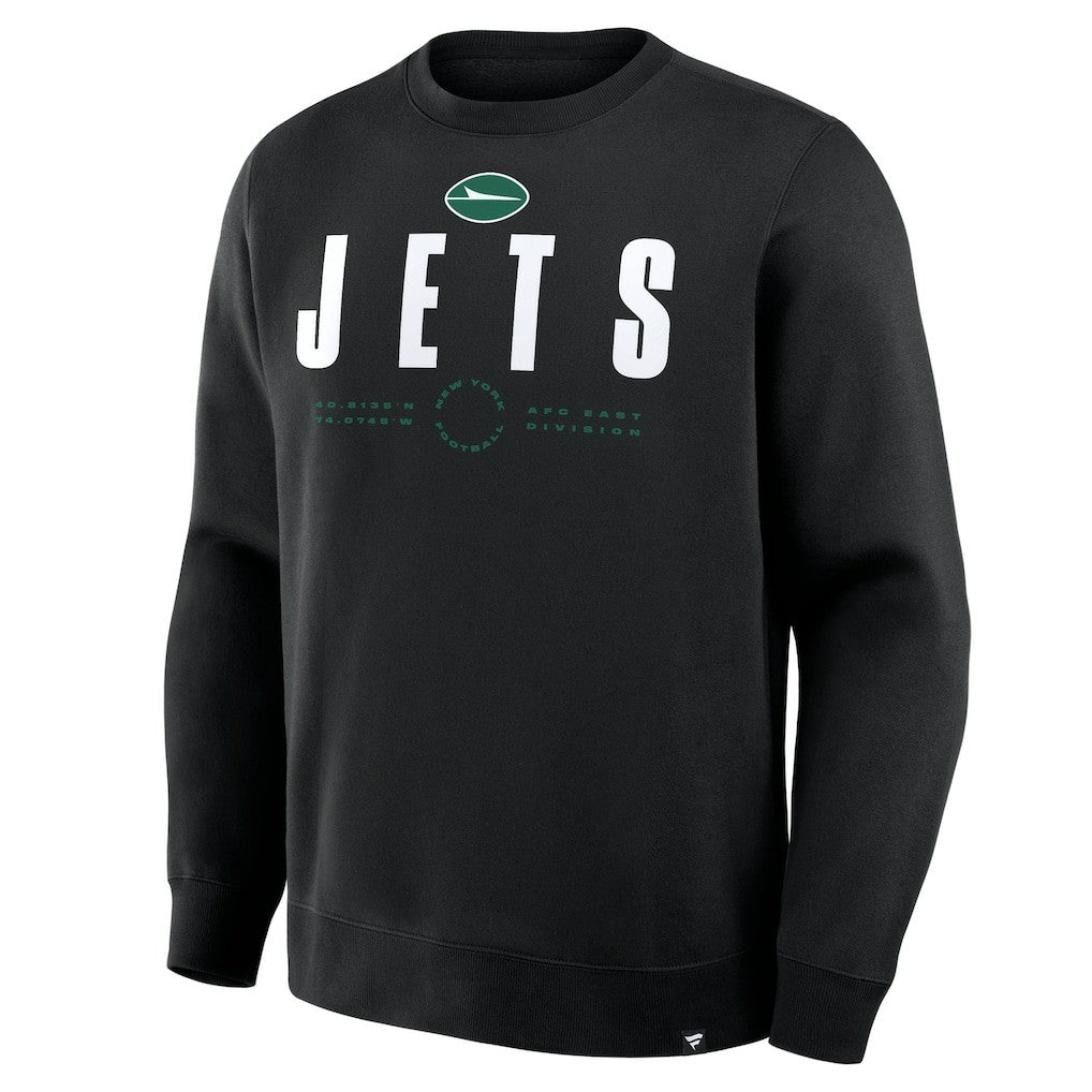 New York Jets Direct Handoff Legacy Pullover Sweatshirt Black
