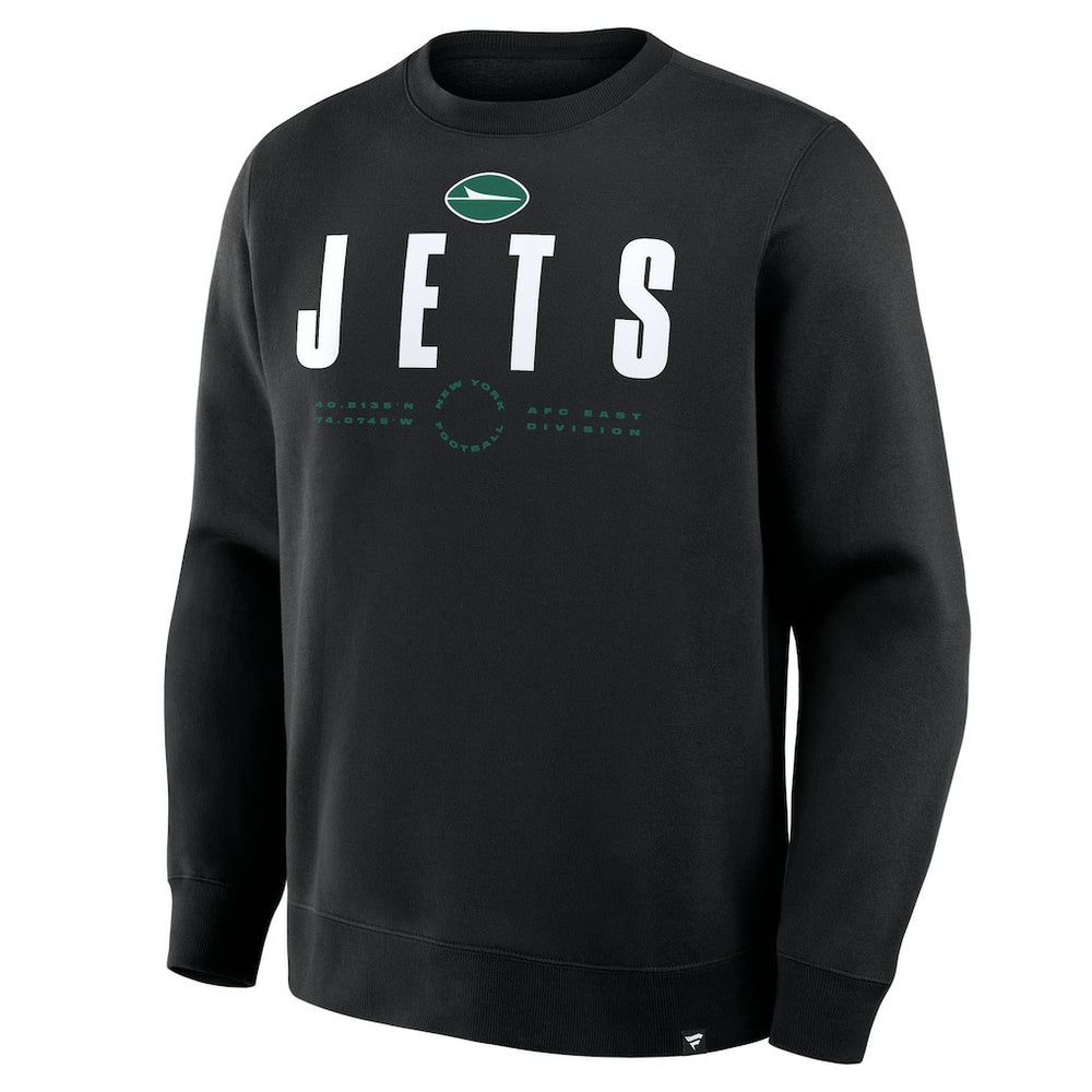 New York Jets Direct Handoff Legacy Pullover Sweatshirt Black