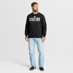 Pittsburgh Steelers Direct Handoff Legacy Pullover Sweatshirt Black
