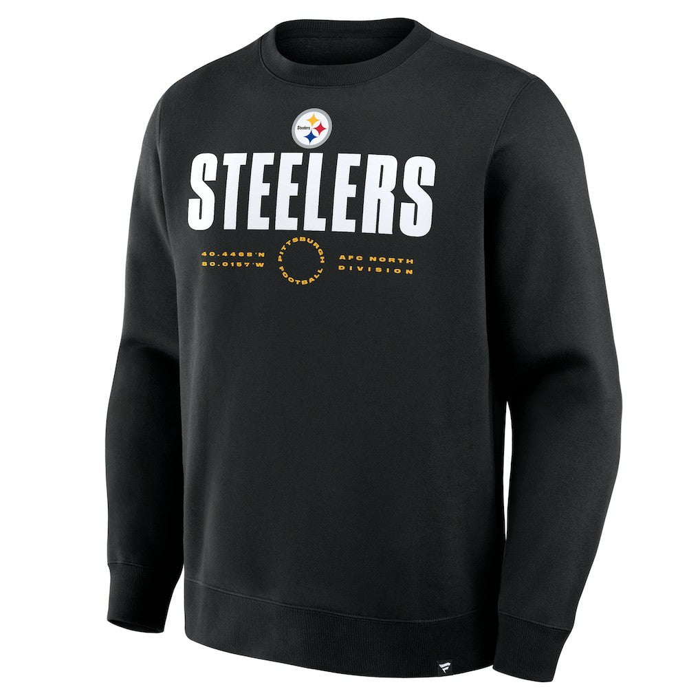 Pittsburgh Steelers Direct Handoff Legacy Pullover Sweatshirt Black