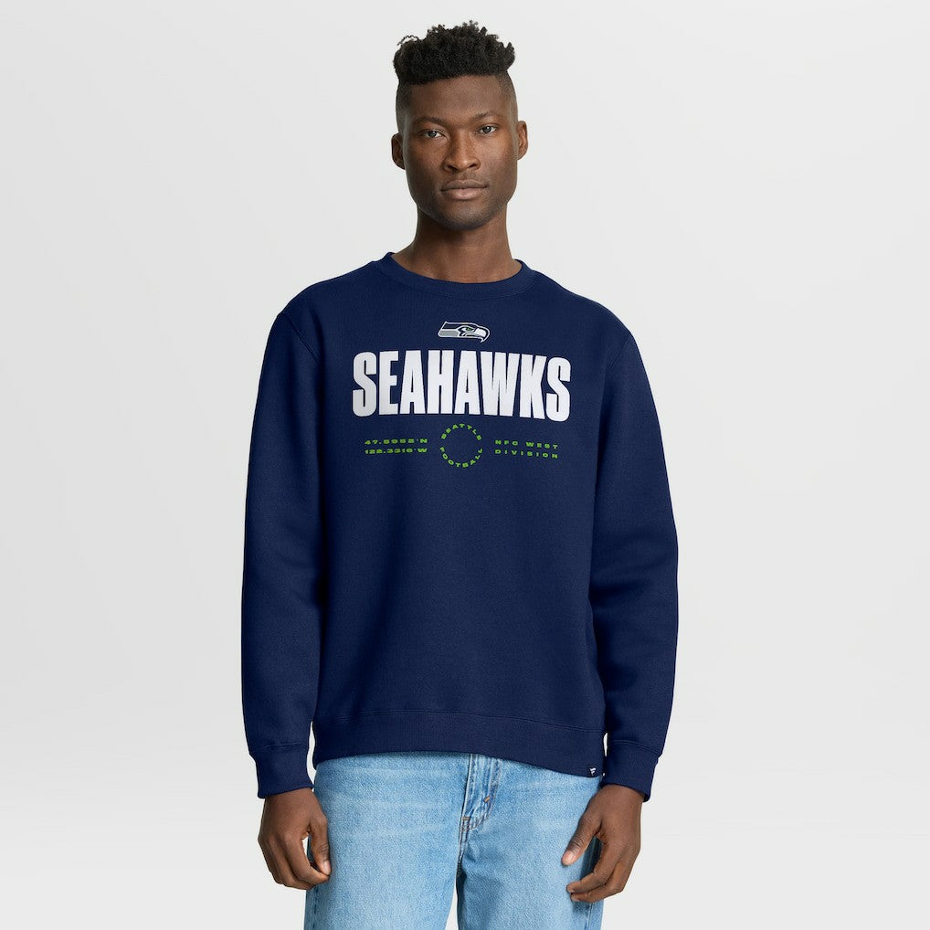 Seattle Seahawks Direct Handoff Legacy Pullover Sweatshirt College Navy