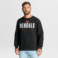 Cincinnati Bengals Direct Handoff Legacy Pullover Sweatshirt Black