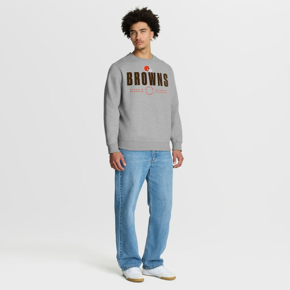 Cleveland Browns Direct Handoff Legacy Pullover Sweatshirt Heather Gray