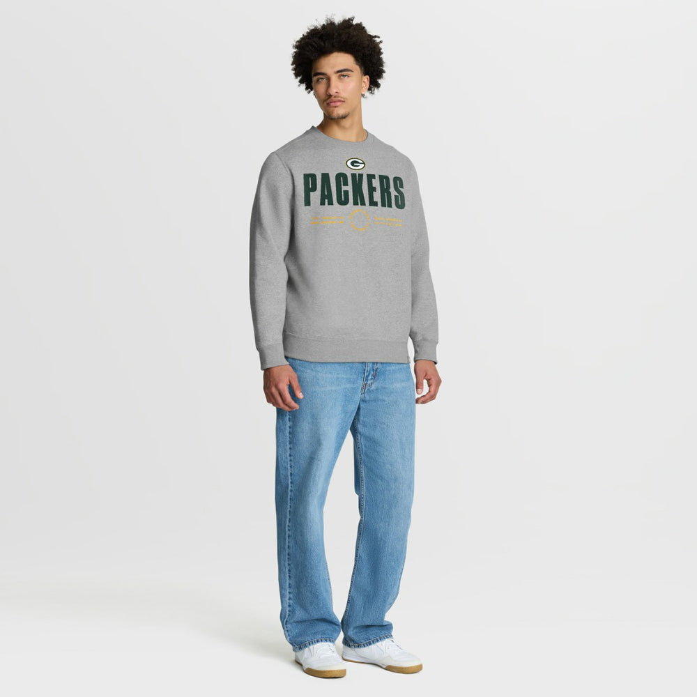 Green Bay Packers Direct Handoff Legacy Pullover Sweatshirt Heather Gray