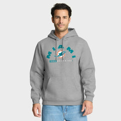 Miami Dolphins Delay of Game Legacy Pullover Hoodie Heather Gray