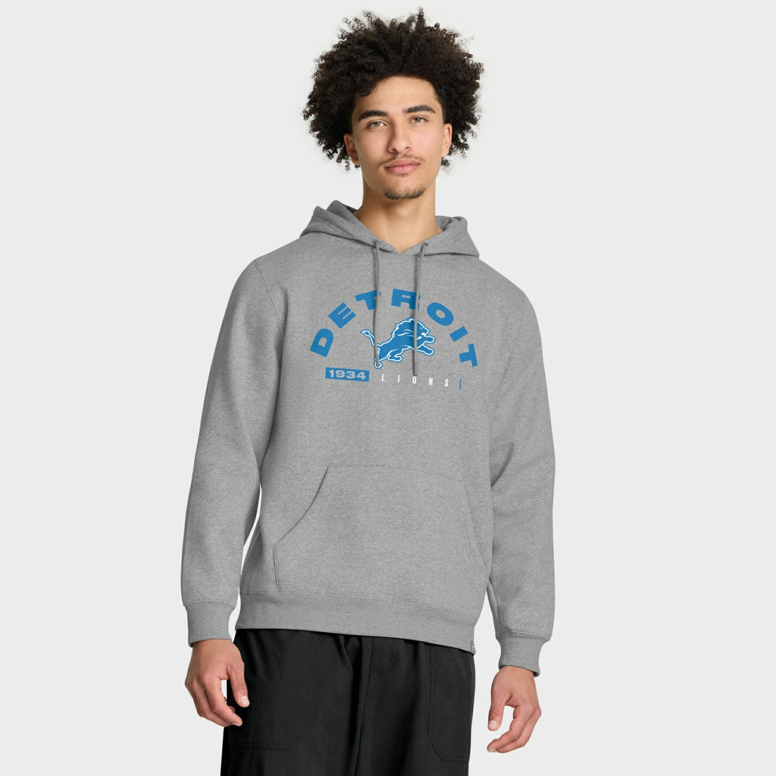 Detroit Lions Delay of Game Legacy Pullover Hoodie Heather Gray