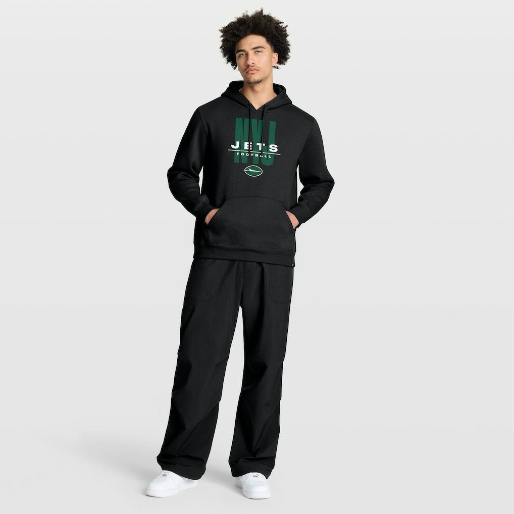 New York Jets Right Tackle Legacy Pullover Hoodie - Black